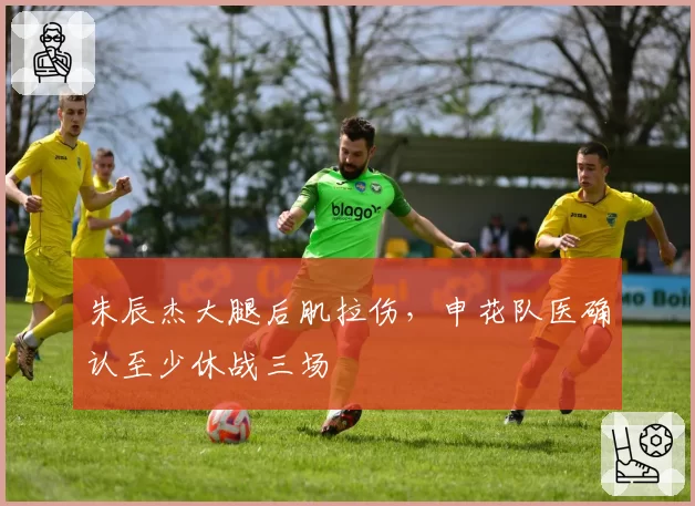 朱辰杰大腿后肌拉伤,申花队医确认至少休战三场